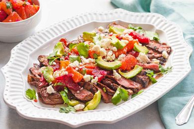 Flank Steak with Orange and Avocado Salsa