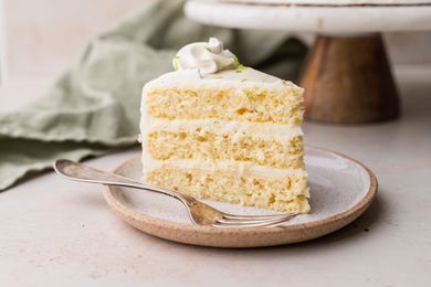 Key lime cake slices 